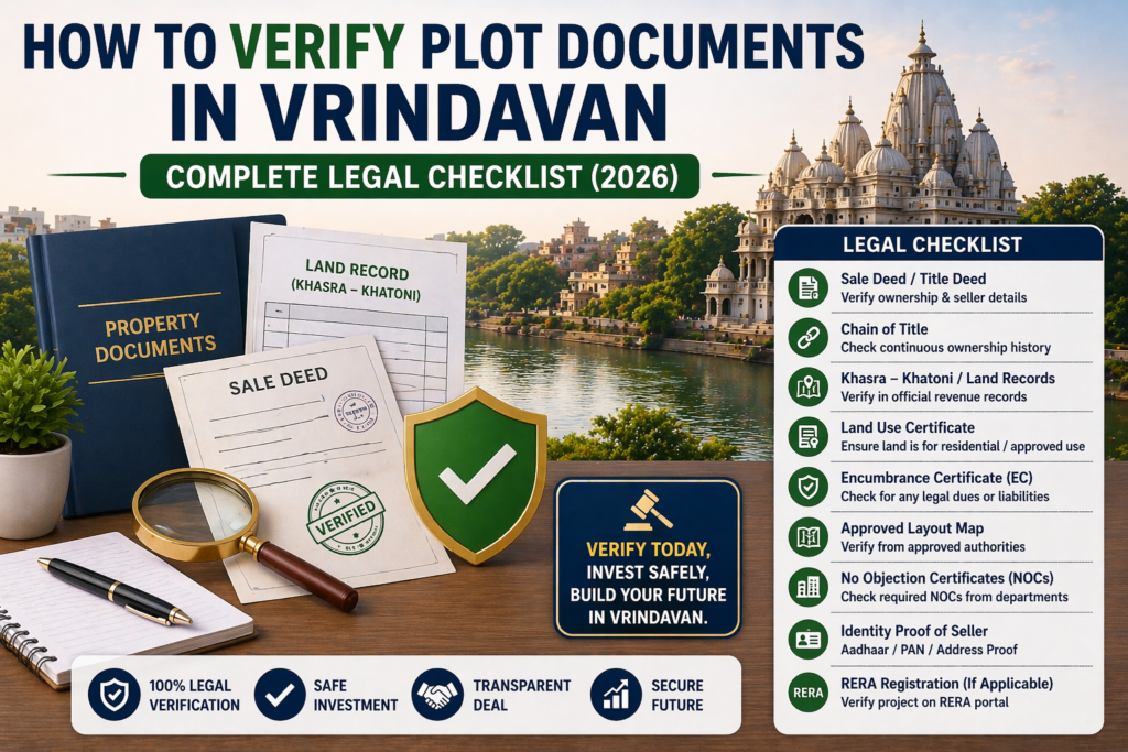 how to verify plot documents in vrindavan checklist