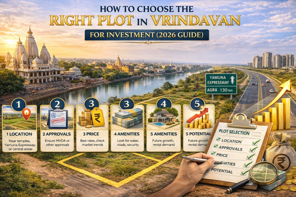 how to choose right plot in vrindavan investment tips