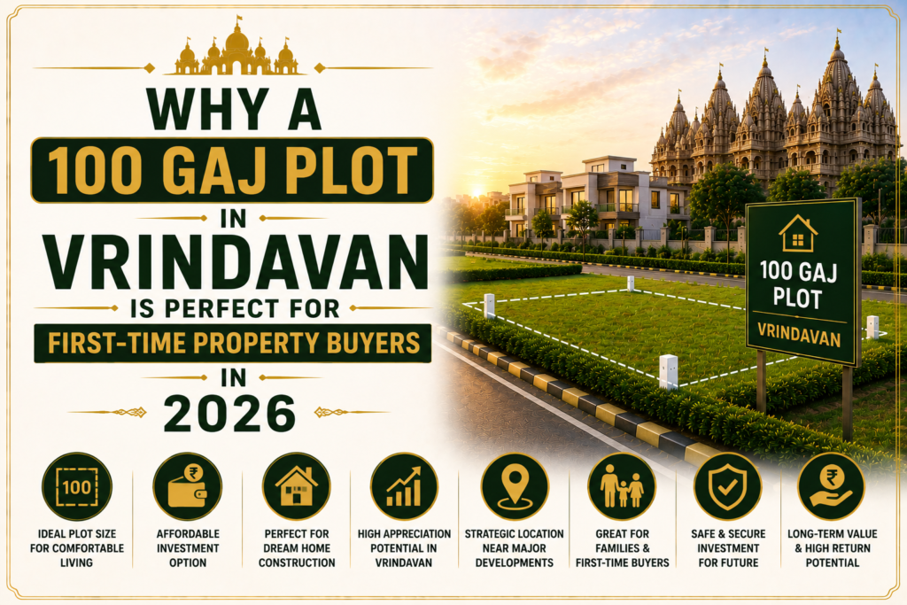 100 gaj plot in vrindavan guide
