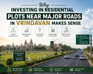 residential plots near major roads in Vrindavan with good connectivity