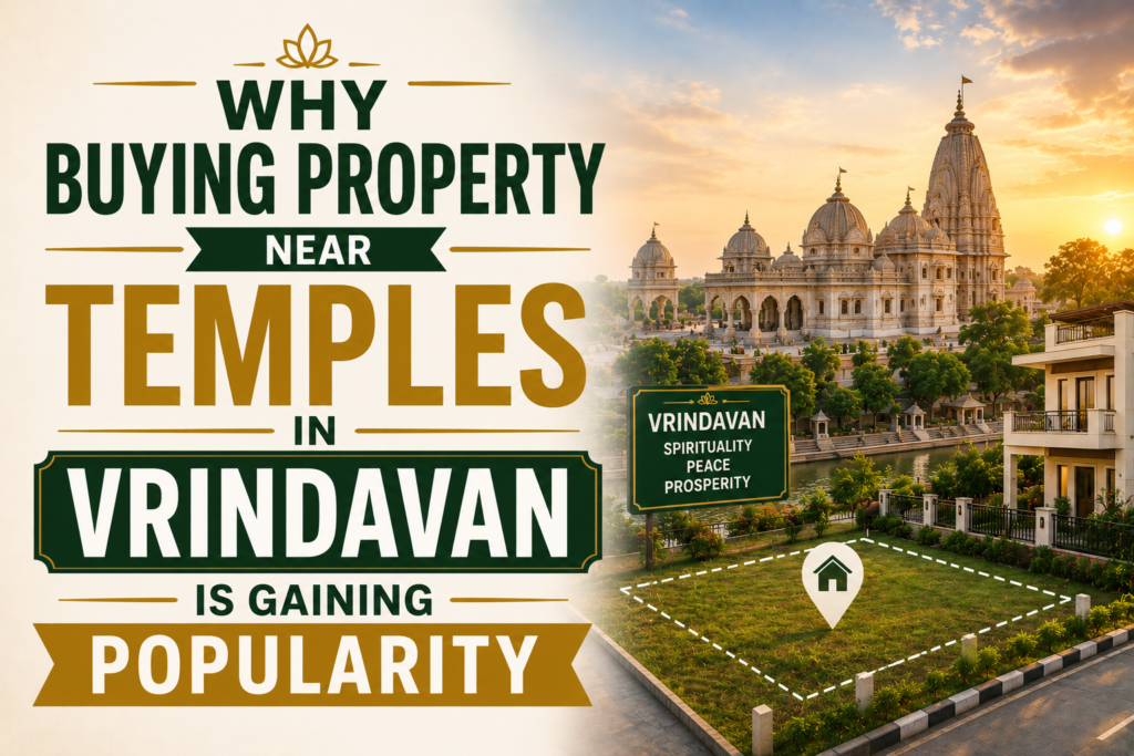 property near temples in Vrindavan for peaceful living and investment