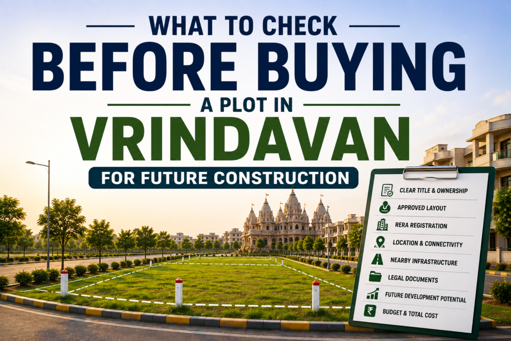 residential plot in Vrindavan for future home construction