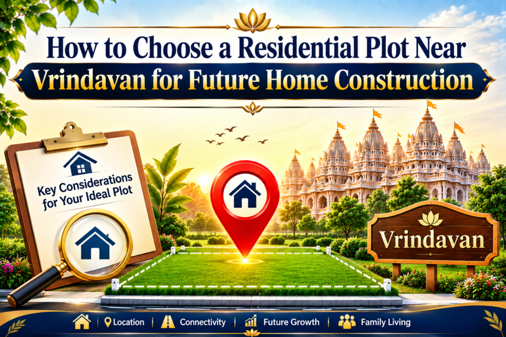 residential plot near Vrindavan for future home construction