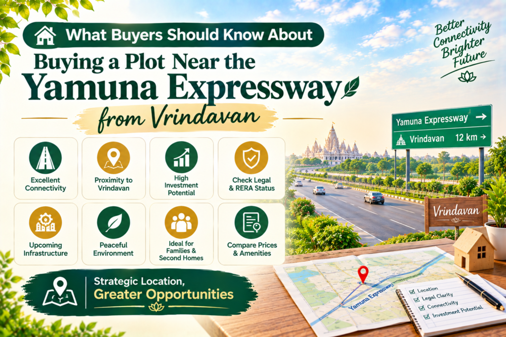 Plot near Yamuna Expressway from Vrindavan