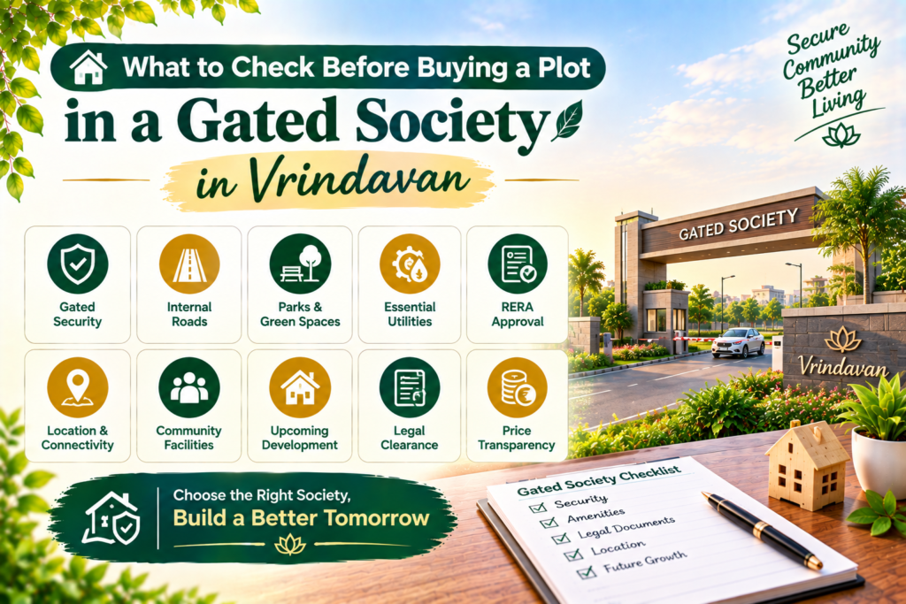 Gated society plots in Vrindavan