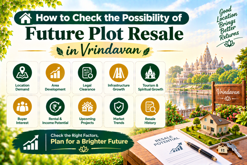 Factors affecting plot resale value in Vrindavan