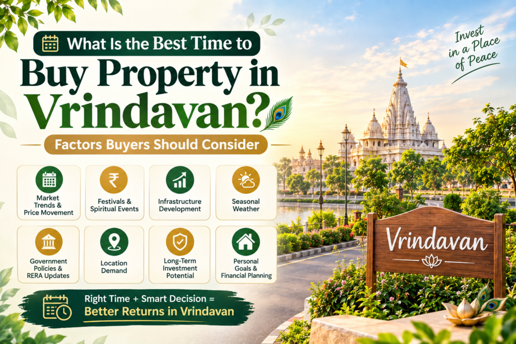 Best time to buy property in Vrindavan